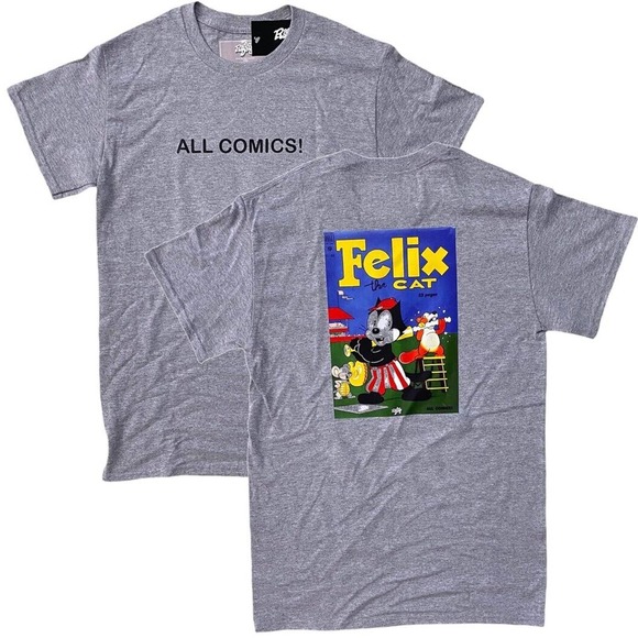 Felix The Cat Men's Officially Licensed Retro Vintage Comic Book Tee T-Shirt - Picture 1 of 5